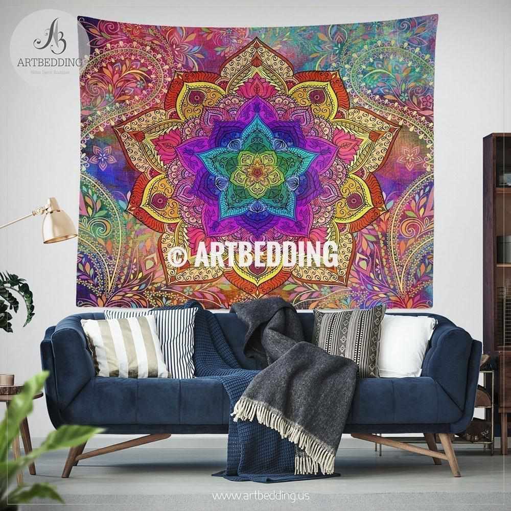 Rainbow outlet mandala tapestry