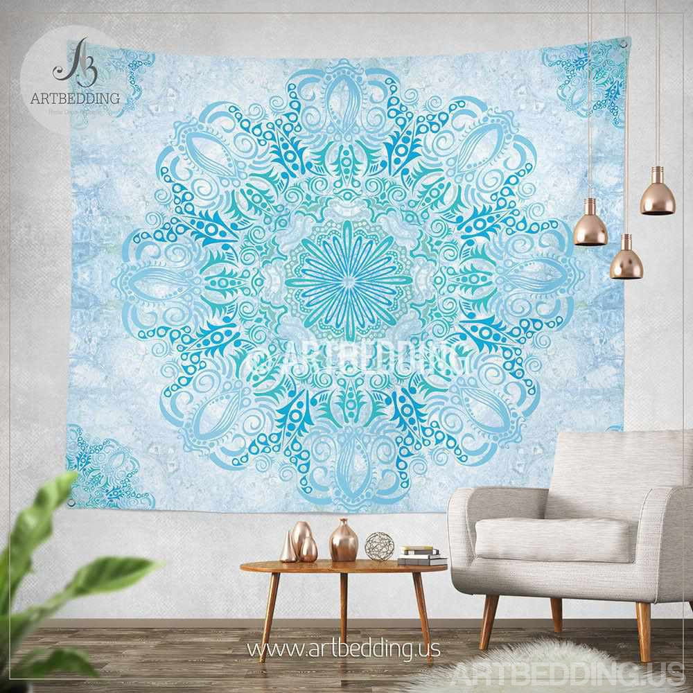 Liphontcta Tapestry Wall Hanging - Mandala, Yoga Love, Sage Green, Boho  Print Wall Tapestry Home Decoration Wall Tapestries 60x51 inch,  Multicolored : : Home