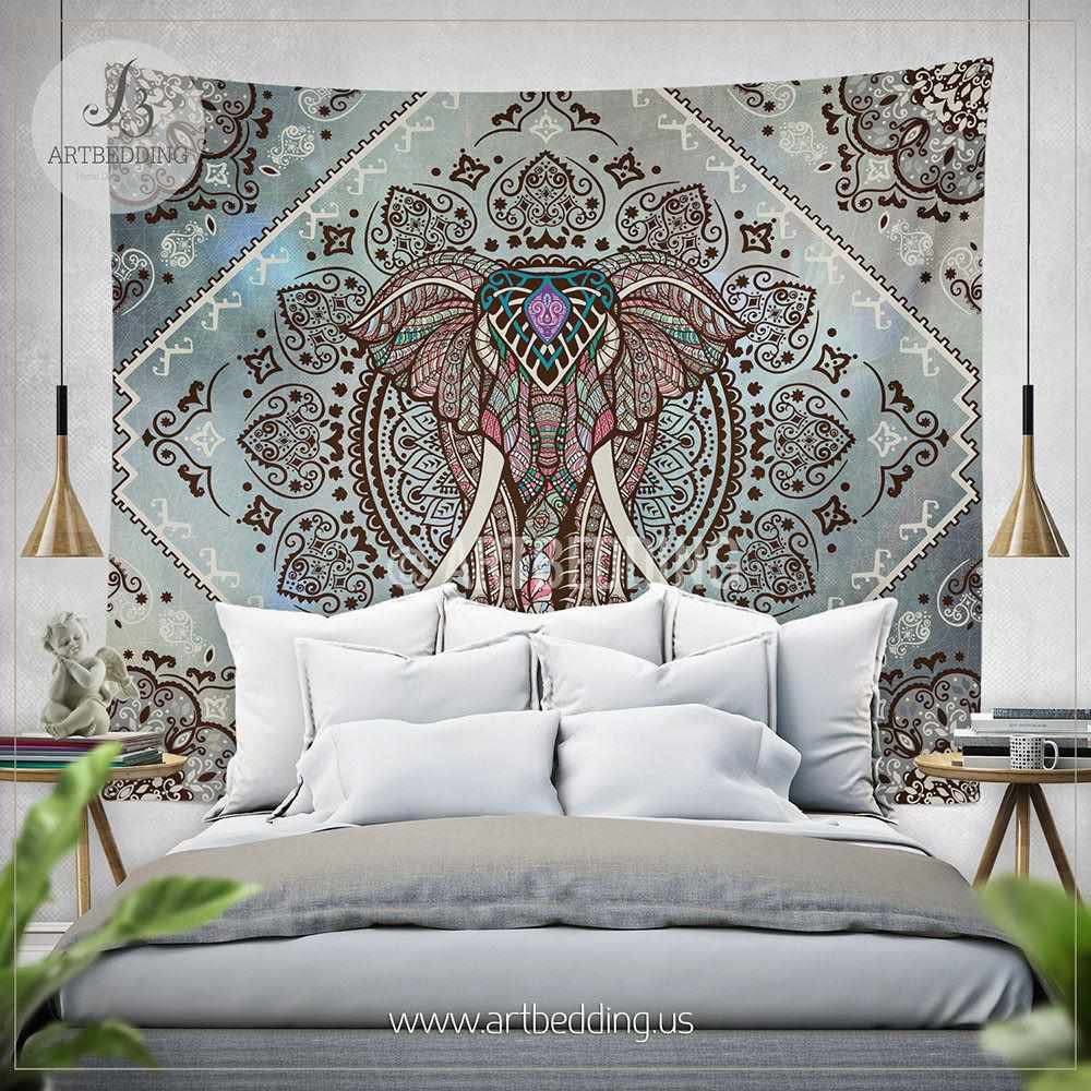 Elephant wall tapestry Bohemian Tapestry Hippie tapestry wall hangin ARTBEDDING